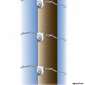 Fence post with better fasteners