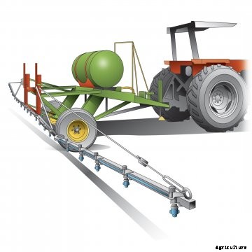 Round baler turned sprayer