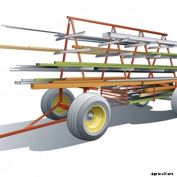 Alvin Hoover's portable metal rack