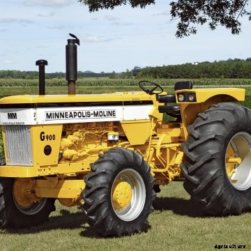 Yellow Minneapolis-Moline tractor