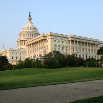 A wide shot of Congress