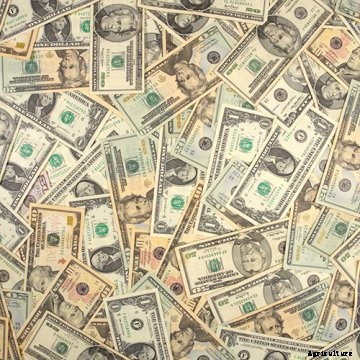 A pile of money.