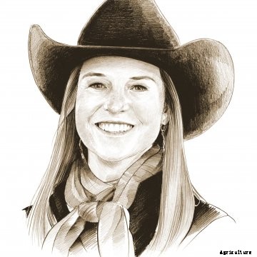 Illustration of Kansas rancher and blogger Brandi Buzzard