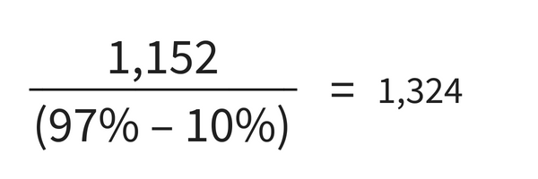 How to Accurately Compensate for Seedling Loss