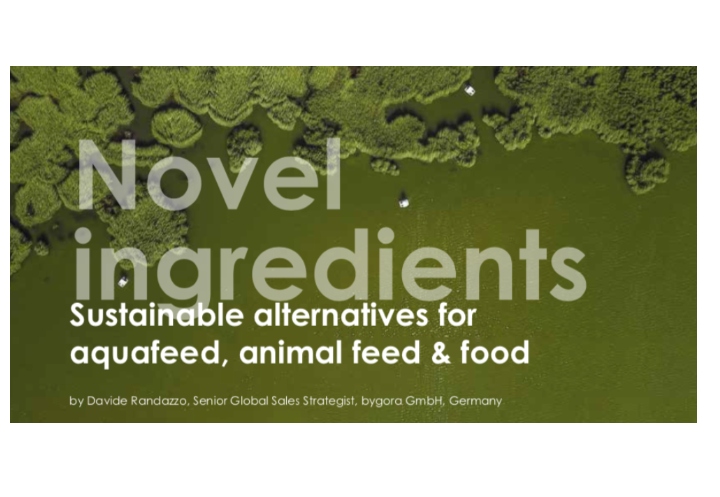 Novel ingredients:  Sustainable alternatives for aquafeed, animal feed & food