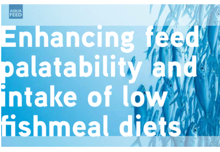 Enhancing feed palatability and intakeof low fishmeal diets