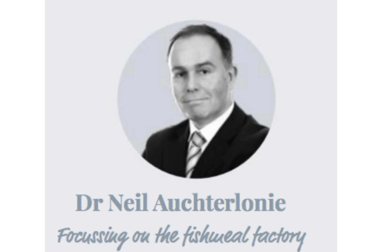 Dr Neil Auchterlonie.  Focussing on the fishmeal factory