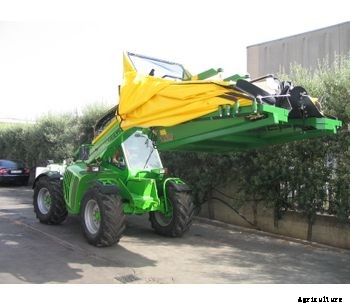Sicma - Model Harvesting kit for telehandlers - Harvester for olives, nuts, cherries, plums with trunk shaker (equipped with or without umbrella)