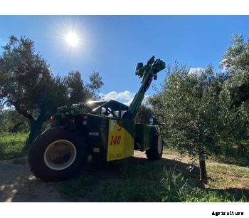 Sicma - Model F3 - Harvester for olives, nuts (e.g. walnuts, almonds, pistachio etc.), cherries, plums with trunk shaker (equipped with or without umbrella)