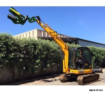 Sicma - Model Harvesting kit for miniexcavator - Harvester for olives, nuts, cherries, plums with trunk shaker (equipped with or without umbrella)