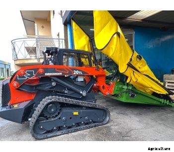 Sicma - Model Skid Steer Loader kit - Harvester for olives, nuts, cherries, plums with trunk shaker (equipped with or without umbrella)