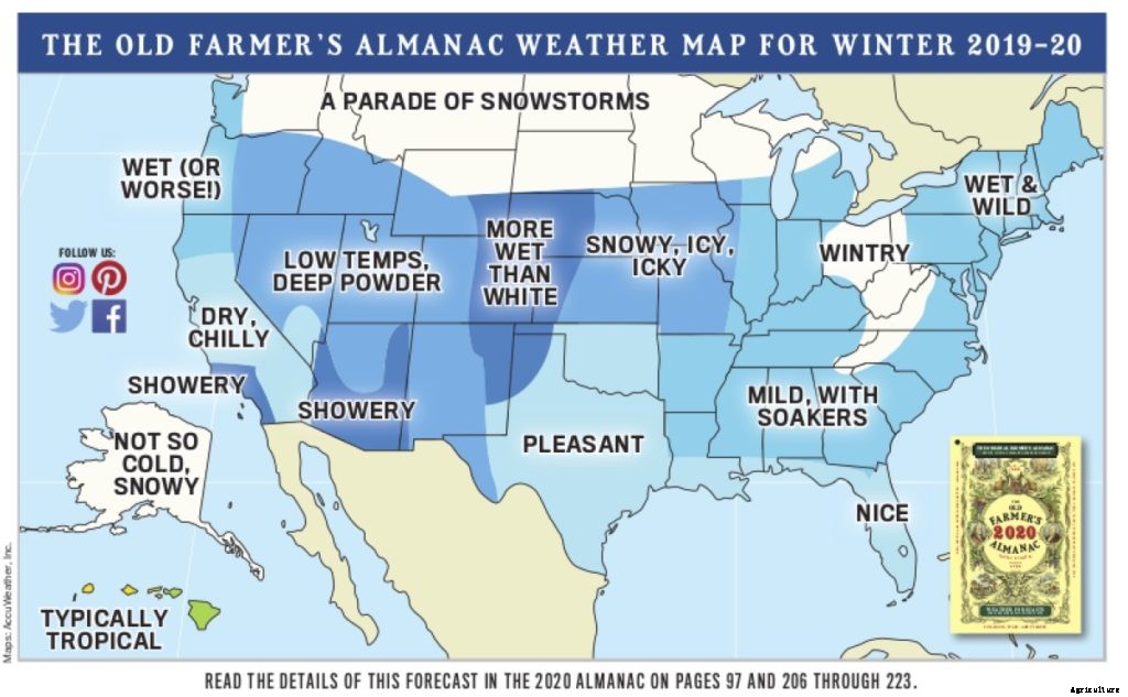 Here’s what weather the Old Farmer’s Almanac predicts for New England in 2020