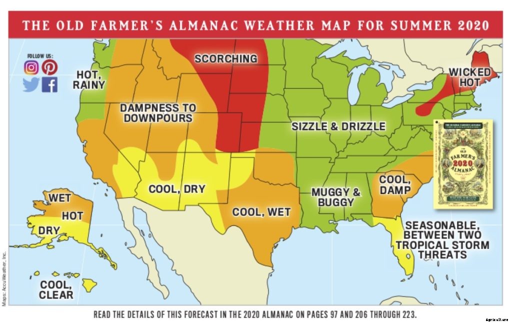 Here’s what weather the Old Farmer’s Almanac predicts for New England in 2020