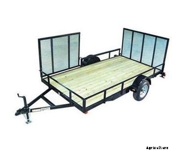 Teske - Model 6-1/2 x 12 - Side Ramp Landscape / ATV Trailer