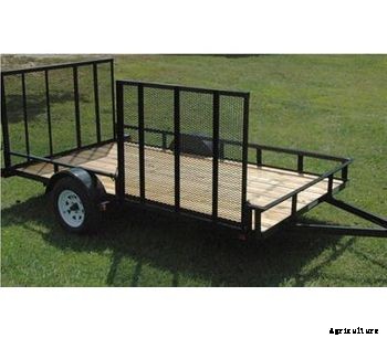 Currahee - Single Axle Landscape Trailer with Side Gate
