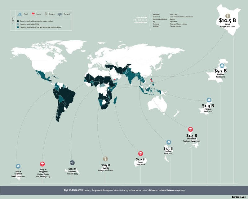 The Price of Climate Change-Related Disasters on Agriculture Is Astronomical