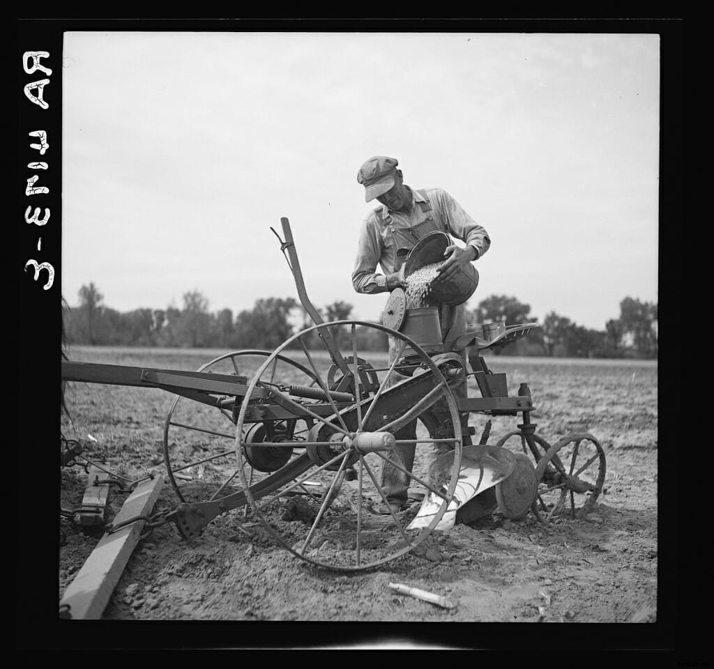 Six Vintage Pictures of Farmers Planting