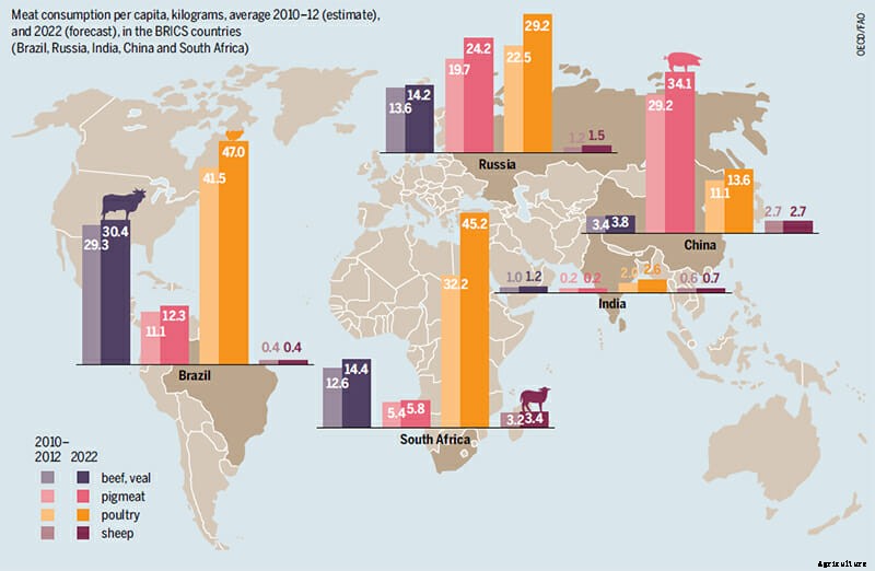 4 Fascinating Maps from the New Meat Atlas
