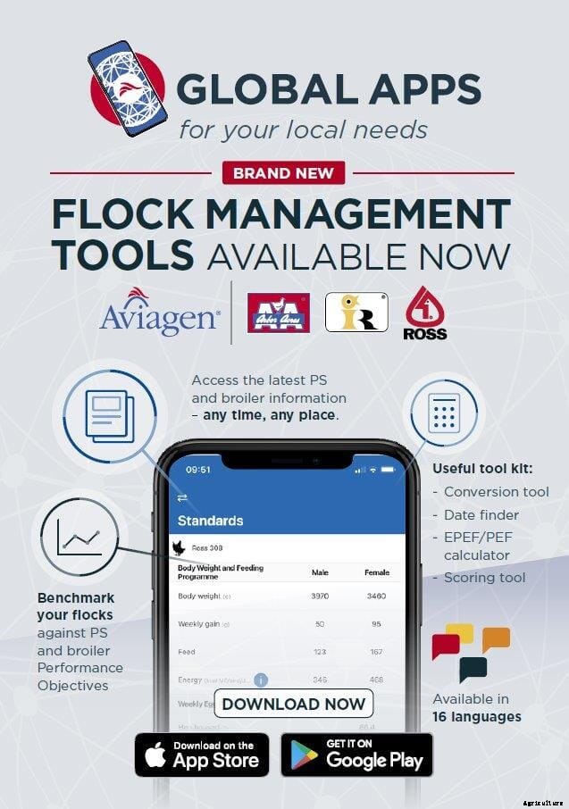 Arbor Acres, Indian River and Ross apps for customers around the world now available
