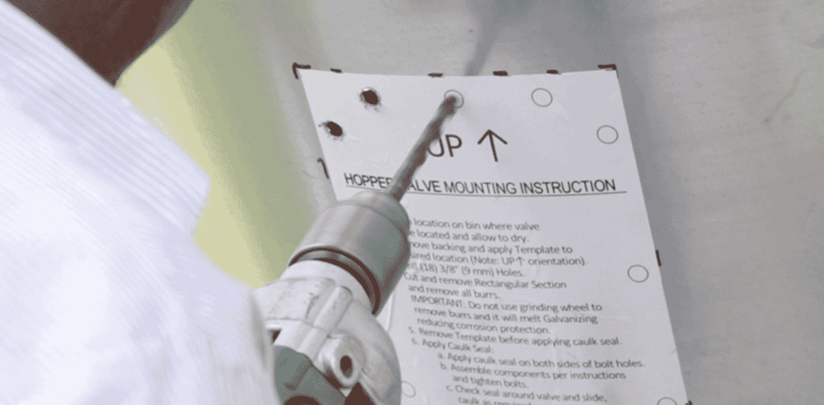 DIY feed bin hopper valve