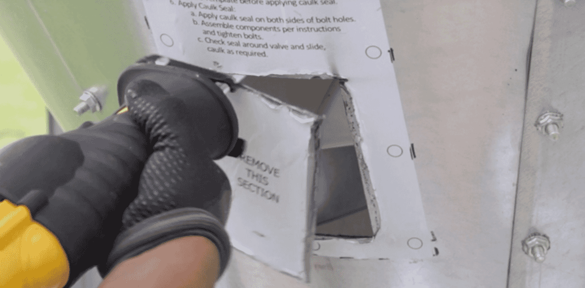 DIY feed bin hopper valve