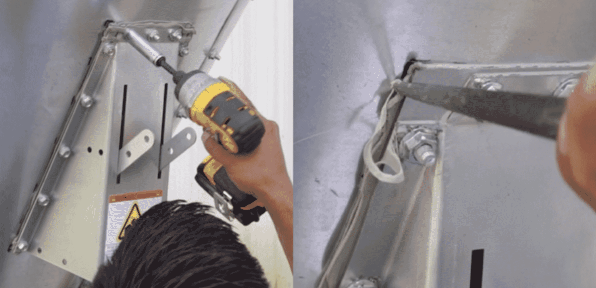 DIY feed bin hopper valve