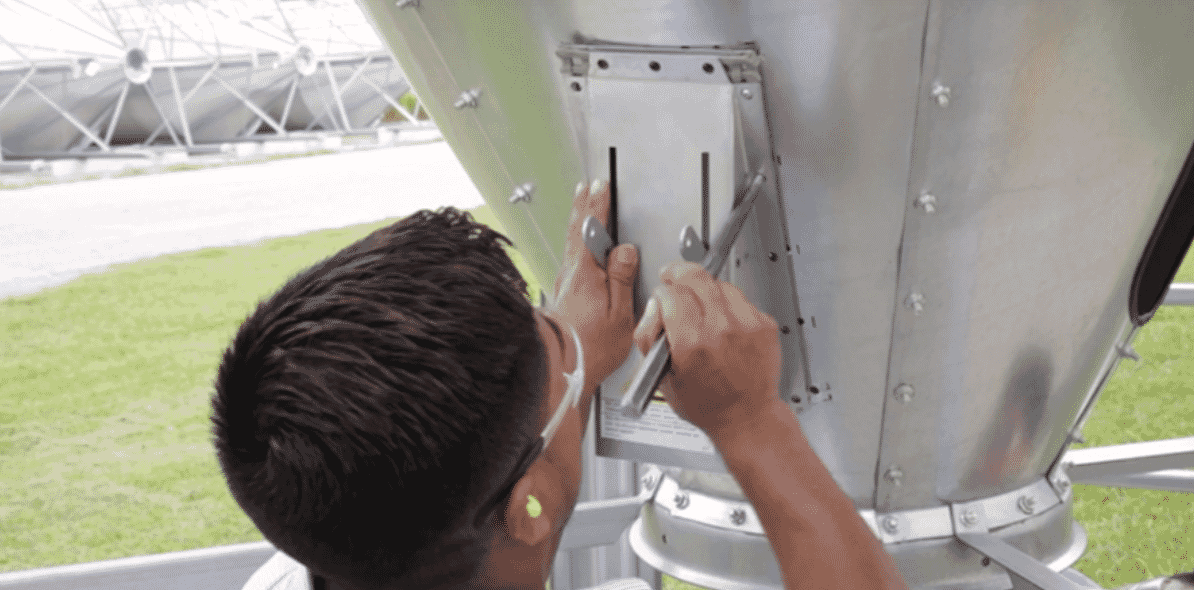 DIY feed bin hopper valve