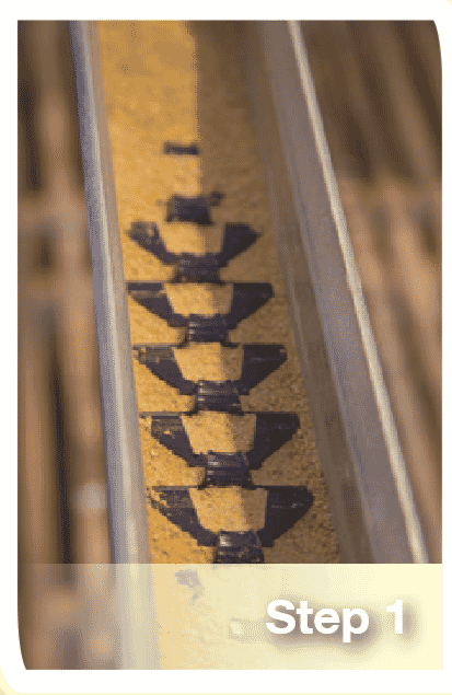 How to clean the feeding system after depletion