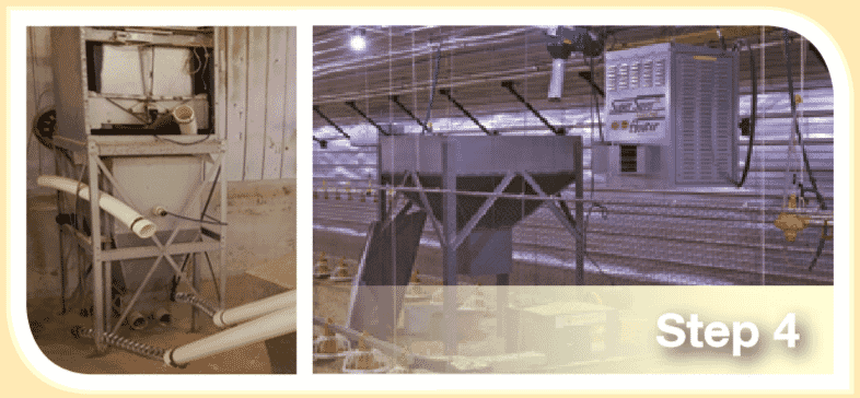 How to clean the feeding system after depletion