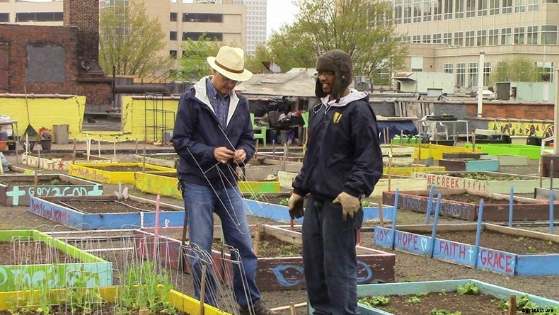 Homeless Plant Massive Organic Rooftop Garden to Feed an Entire Shelter