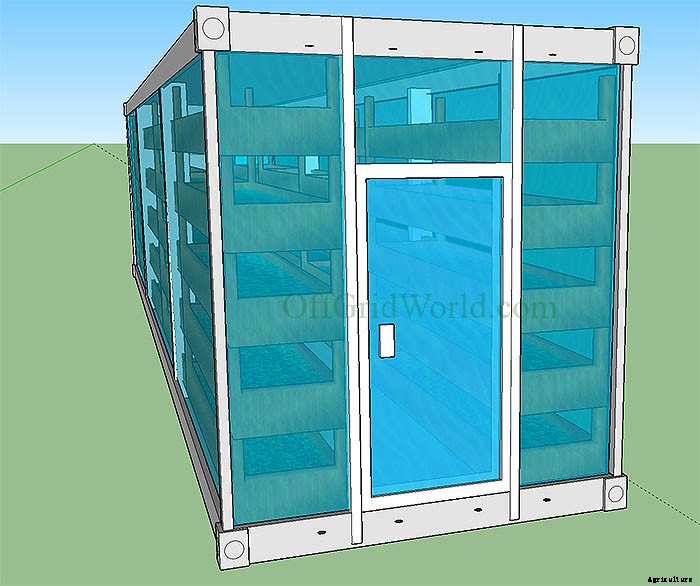 Solar Powered Vertical Garden: A Stackable & Portable Greenhouse Aquaponics Garden