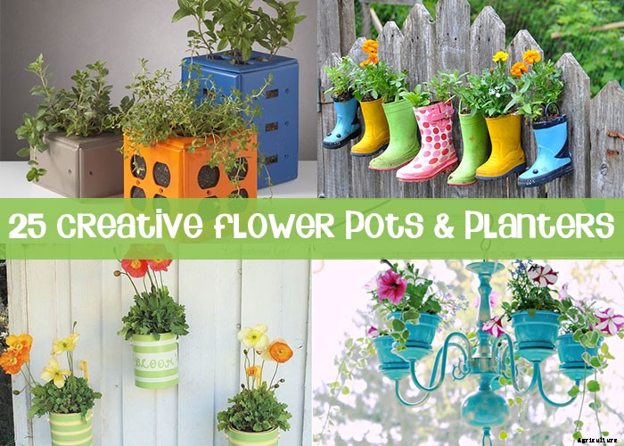 25 Wonderfully Creative Flower Pots & Planters!