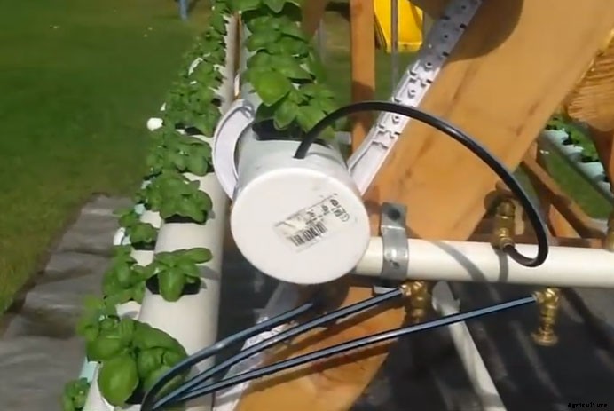 A-Frame Vertical Hydroponic Garden Grows 168 Plants