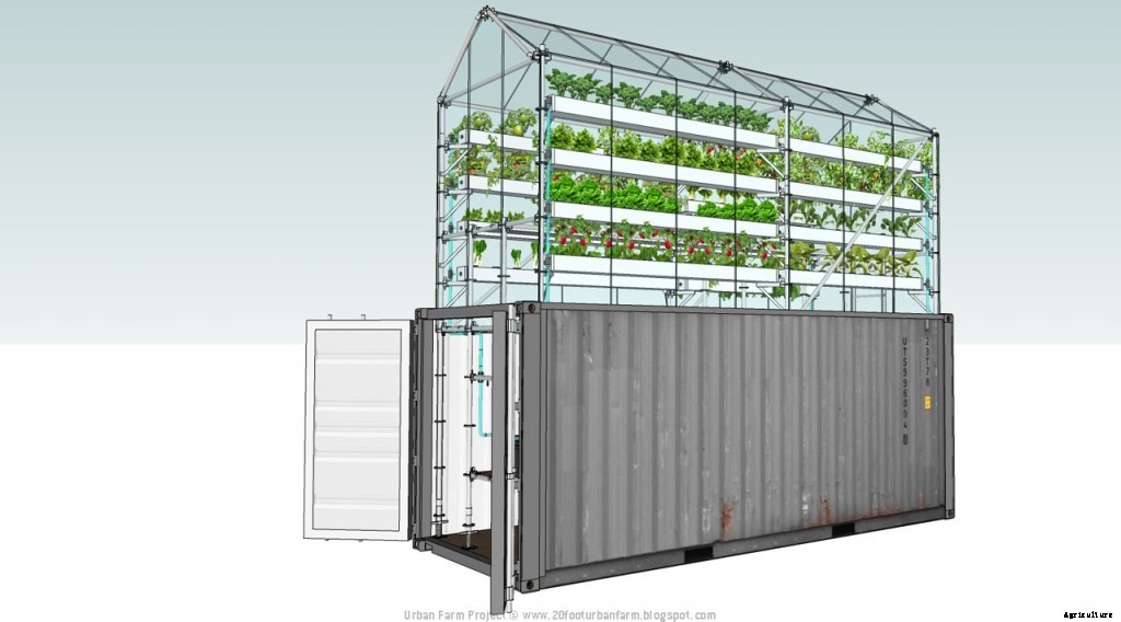 Shipping Container Greenhouse is Awesome Urban Farm-In-A-Box