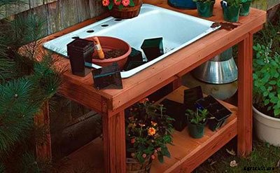 65 DIY Potting Bench Plans (Completely Free)
