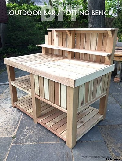 65 DIY Potting Bench Plans (Completely Free)