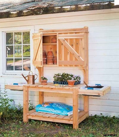 65 DIY Potting Bench Plans (Completely Free)