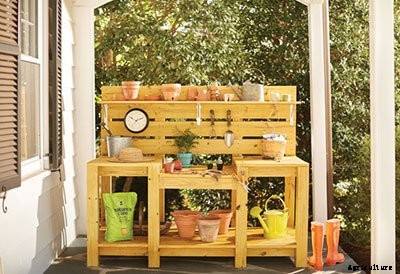 65 DIY Potting Bench Plans (Completely Free)