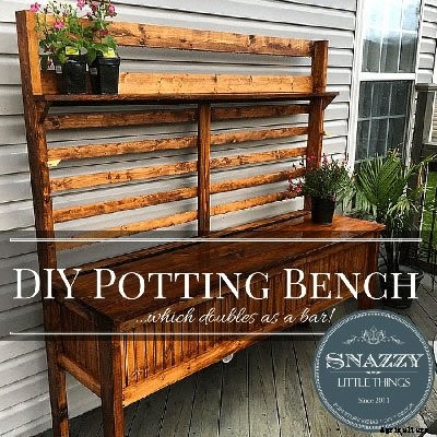 65 DIY Potting Bench Plans (Completely Free)