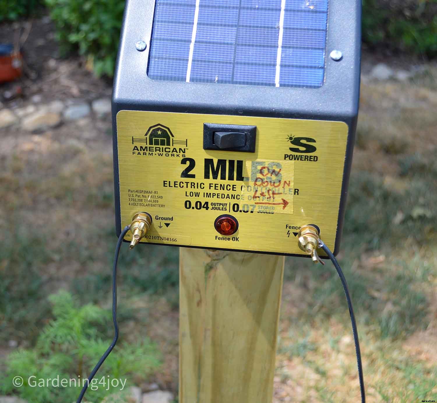 Install a Solar-powered Fence to keep Groundhogs out of the Garden
