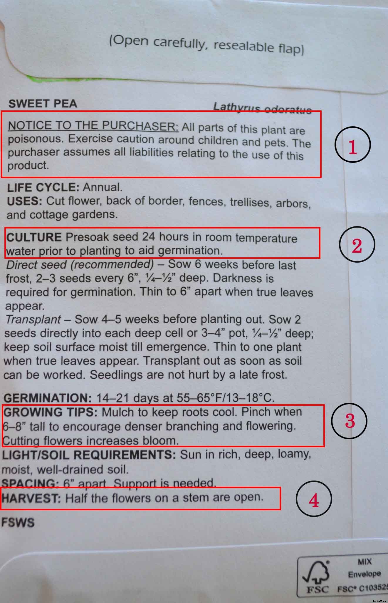 A simple guide to understanding information on seed packages