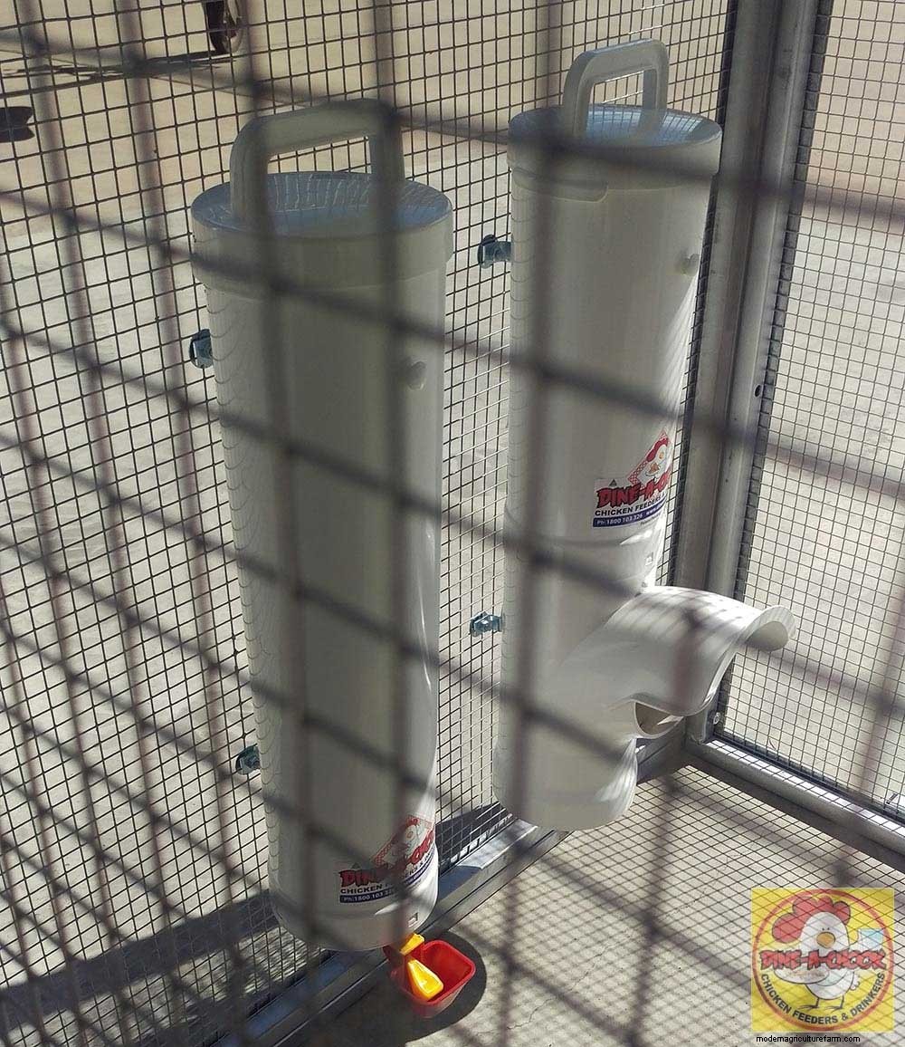 How to Mount a Chicken Feeder on to Wire Mesh