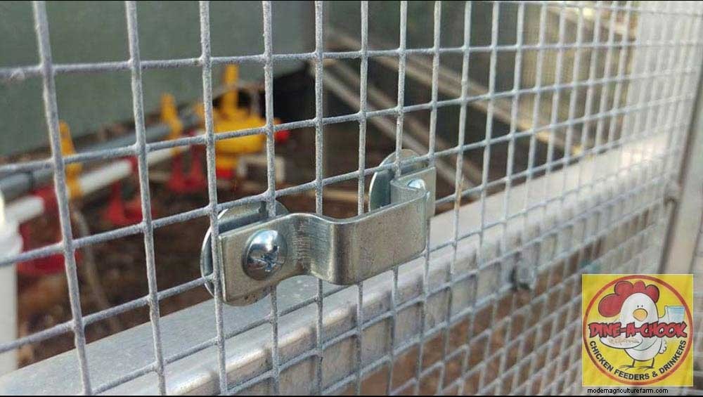 How to Mount a Chicken Feeder on to Wire Mesh
