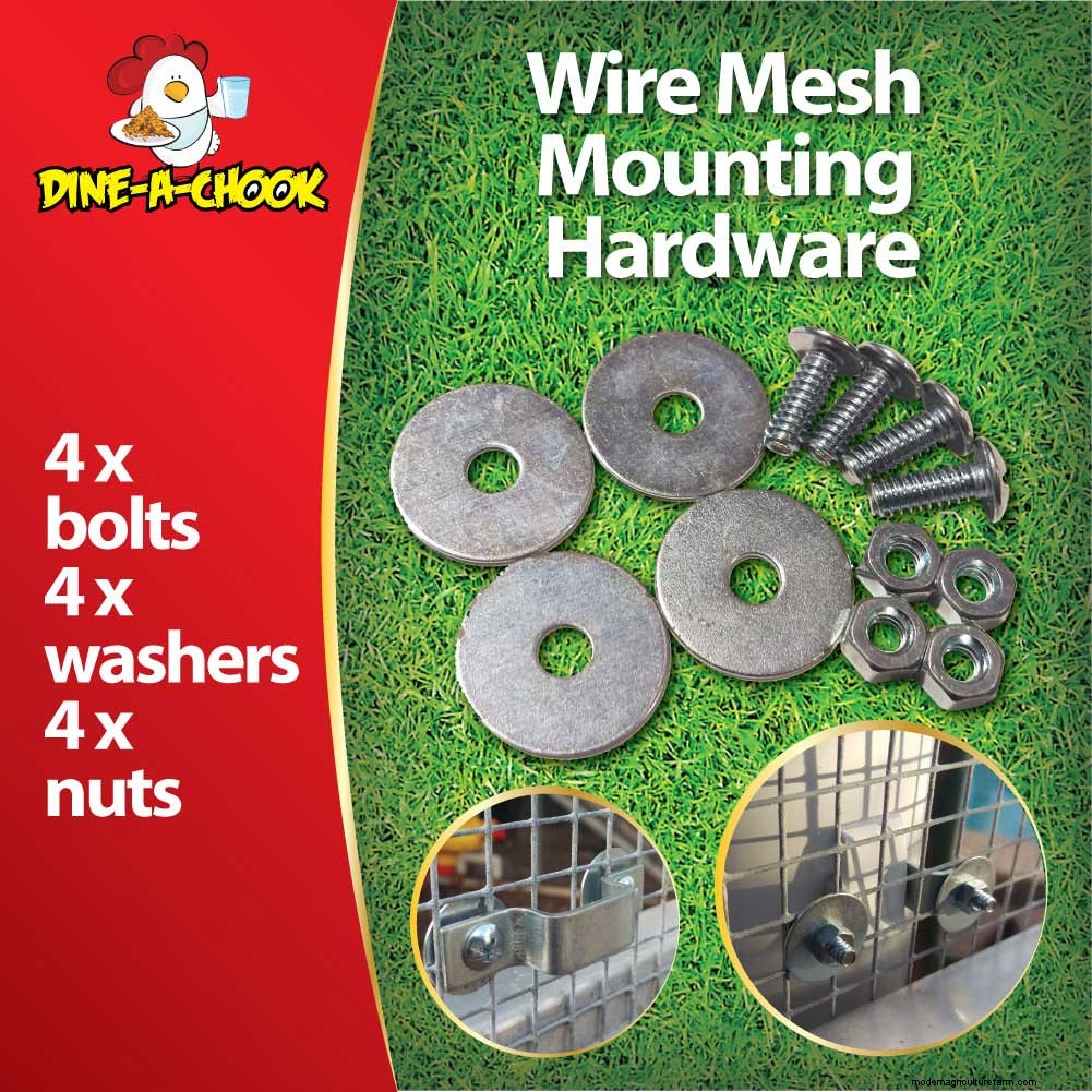 How to Mount a Chicken Feeder on to Wire Mesh