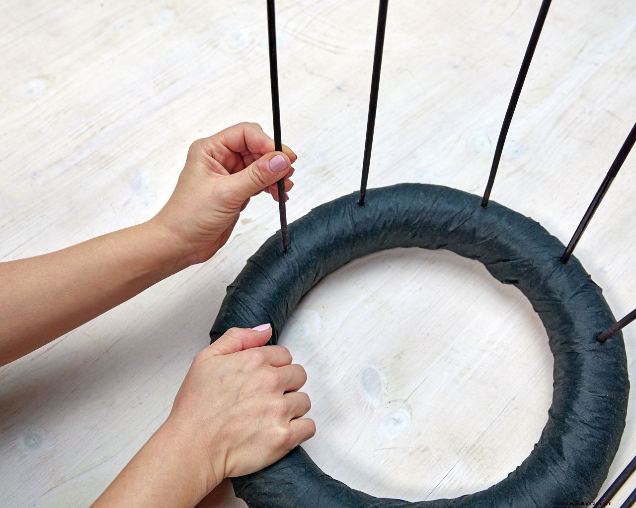How to make a DIY poinsettia centerpiece in 4 simple steps