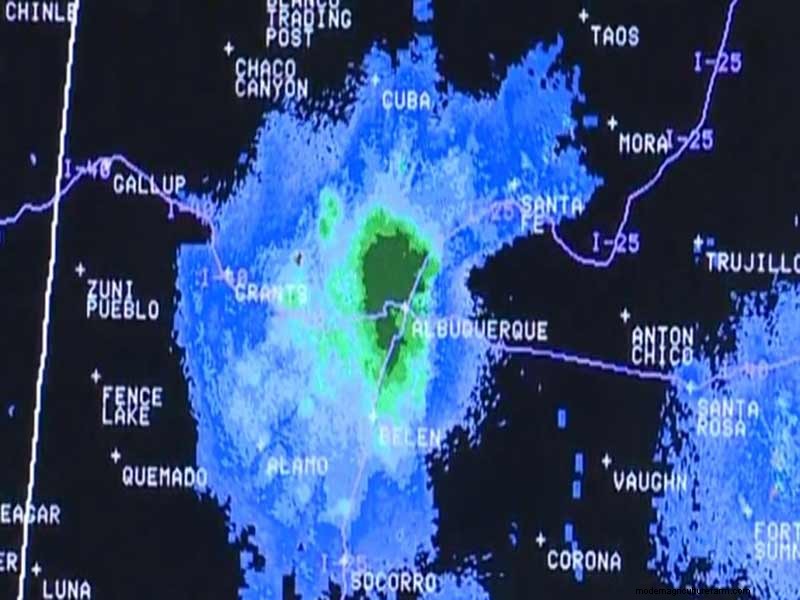Radar Picks Up Massive Grasshopper Swarm over Albuquerque