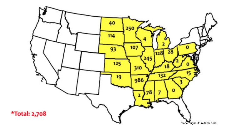 These Maps Show How Much Farmland Has Been Damaged by Dicamba Drift