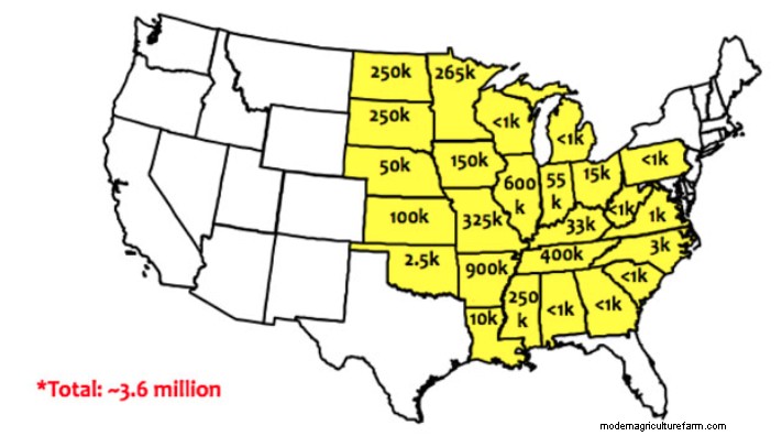 These Maps Show How Much Farmland Has Been Damaged by Dicamba Drift