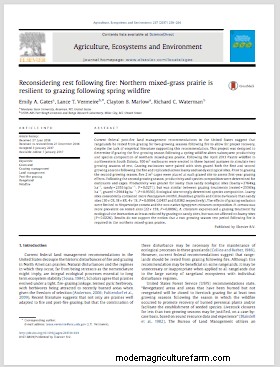 Science Says Post-Fire Grazing on Rangelands Is Not Harmful