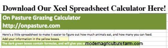 A Simple Spreadsheet For Figuring Forage Availability, Winter Feed Needs and More